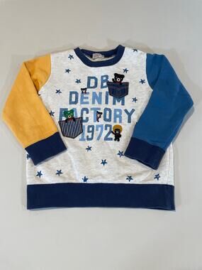 Miki House Double B Crew Neck Logo Sweatshirt Size XS (4/5) Made in Japan